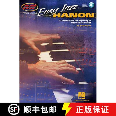 【3-4周达】Easy Jazz Hanon: 50 Exercises for the Beginning to Intermediate Pianist Musicians [9781495082290]