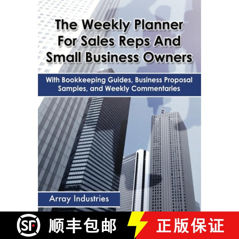 【2-3周达】The Weekly Planner For Sales Reps And Small Business Owners: With Bookkeeping Guides, Busi... [9781456625856]