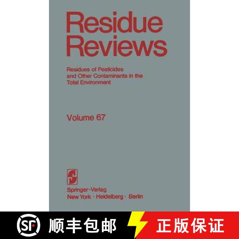 【3-4周达】Residue Reviews: The Citrus Reentry Problem: Research on Its Causes and Effects, and Appro... [9781468470642]