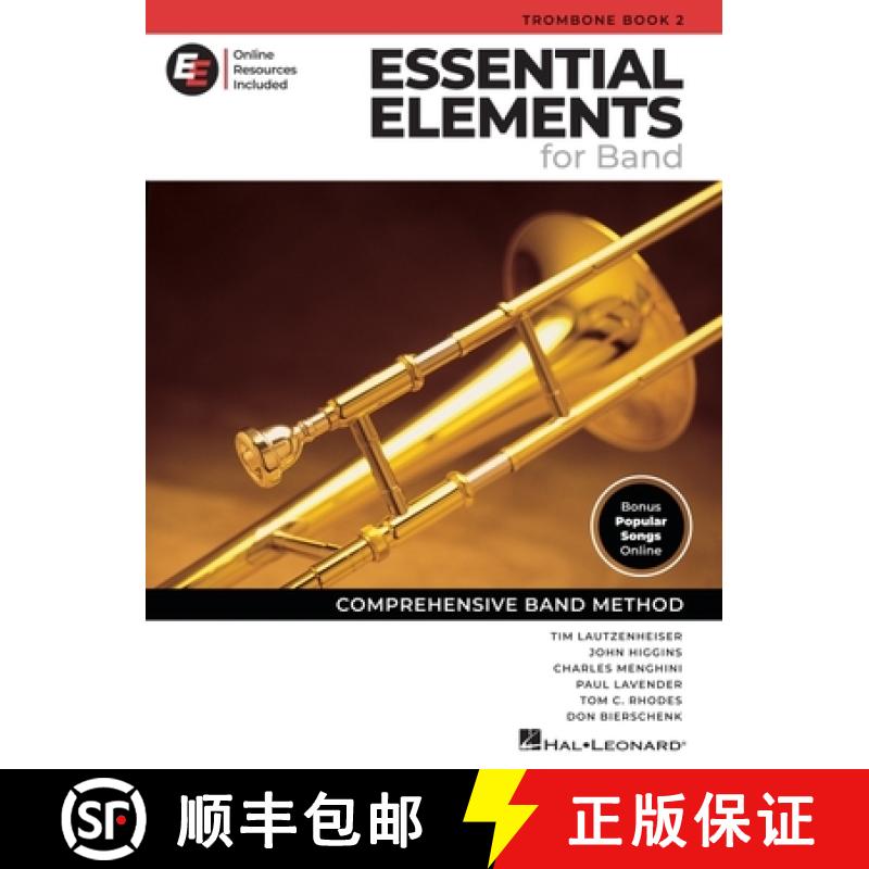 【3-4周达】Essential Elements for Band - Trombone Book 2 with Eei [9798350136852]