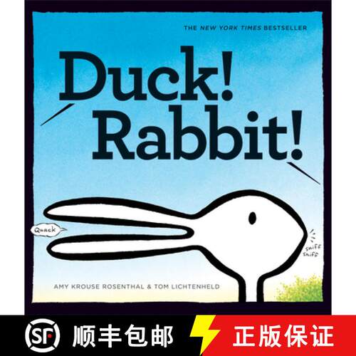 【3-4周达】精装 Duck! Rabbit!: (Bunny Books, Read Aloud Family Books, Books for Young Children) [9780811868655]