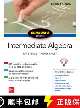【3-4周达】Schaum's Outline of Intermediate Algebra, Third Edition [9781260120745]