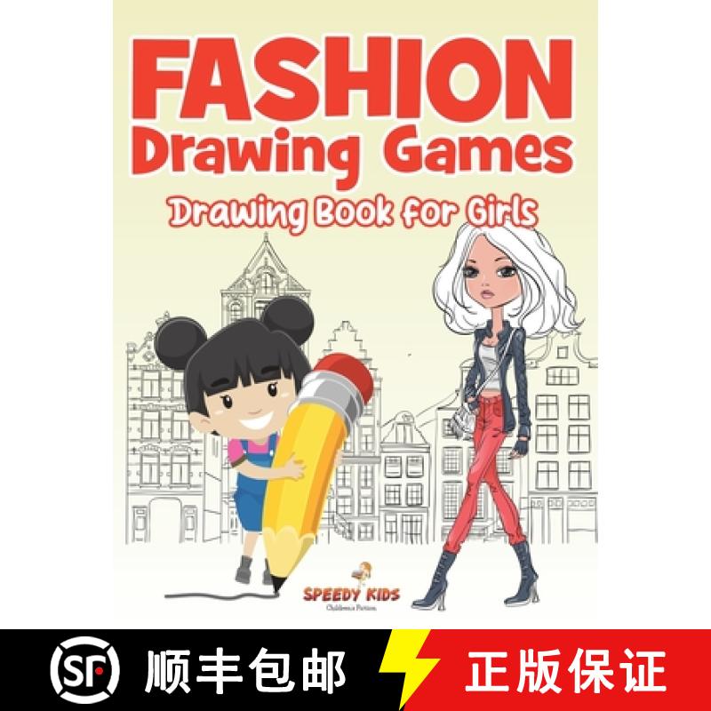 【2-3周达】Fashion Drawing Games : Drawing Book for Girls [9798869442178]