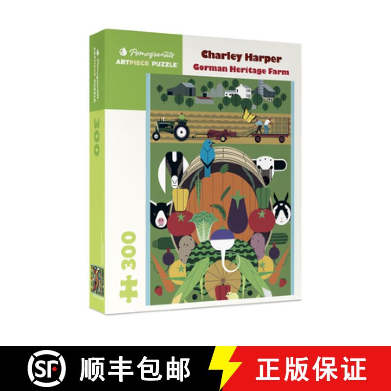 【3-4周达】Charley Harper Gorman Heritage Farm 300 Piece Jigsaw Puzzle [9780764982163]