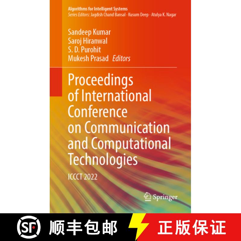 【3-4周达】Proceedings of International Conference on Communication and Computational Technologies: I... [9789811939501]