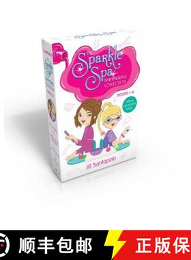 【3-4周达】The Sparkle Spa Shimmering Collection Books 1-4 (Glittery Nail Stickers Inside!) (Boxed Se... [9781481416580]
