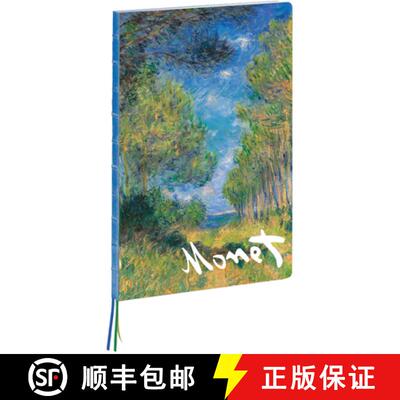 【3-4周达】精装 Teneues - A4 Notebook: Pine Tree Path by Claude Monet, Hardcover - 230 Dot-Grid Pages... [9781623259310]