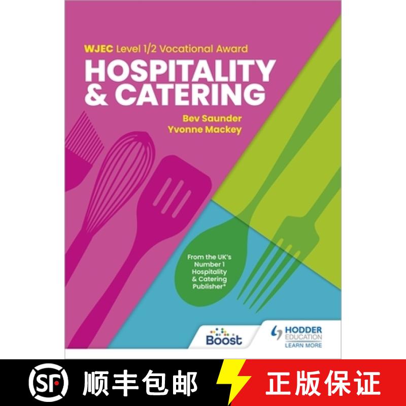 【3-4周达】WJEC Level 1/2 Vocational Award in Hospitality and Catering [9781398361256]