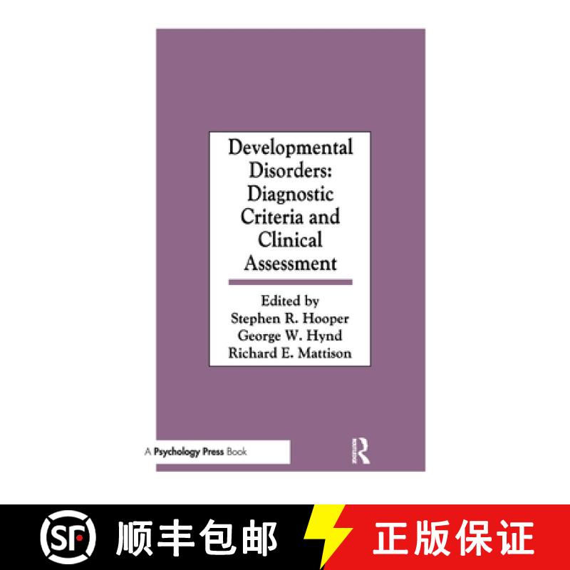 【3-4周达】Developmental Disorders: Diagnostic Criteria and Clinical Assessment [9780805803297]