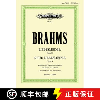 【3-4周达】Liebeslieder Op. 52; Neue Liebeslieder Op. 65 [9790014019570]