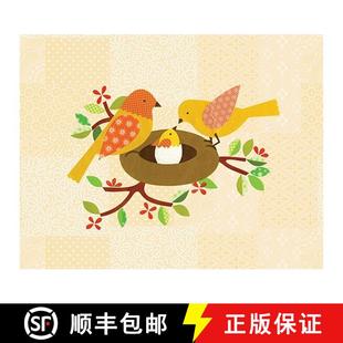 【3-4周达】Petit Collage Deluxe Baby Book & Memory Box [With 15 Glassine Envelopes and Drawer for Kee... [9780811868112]