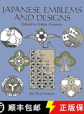 预订 Japanese Emblems and Designs: 863 Motifs [9780486281841]