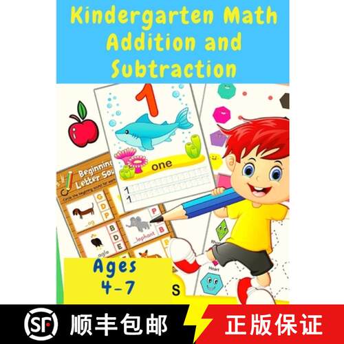 【3-4周达】Kindergarten Math Workbook: Counting and Writing Numbers, Addition, Subtracting, Shapes, P... [9781805477372]