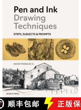 【3-4周达】Pen and Ink Drawing Techniques: How-Tos, Subjects and Prompts [9781800922631]