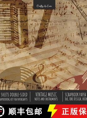 【3-4周达】Vintage Music Scrapbook Paper Pad 8x8 Decorative Scrapbooking Kit for Cardmaking Gifts, DI... [9781636571683]