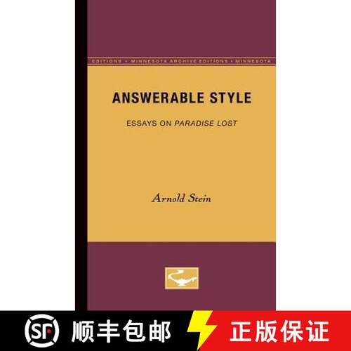 【3-4周达】Answerable Style – Essays on Paradise Lost [9780816658725]