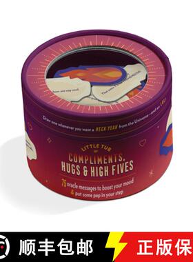 【3-4周达】Little Tub of Compliments, Hugs & High Fives: 75 Oracle Message Cards to Boost Your Mood &... [9781683494522]