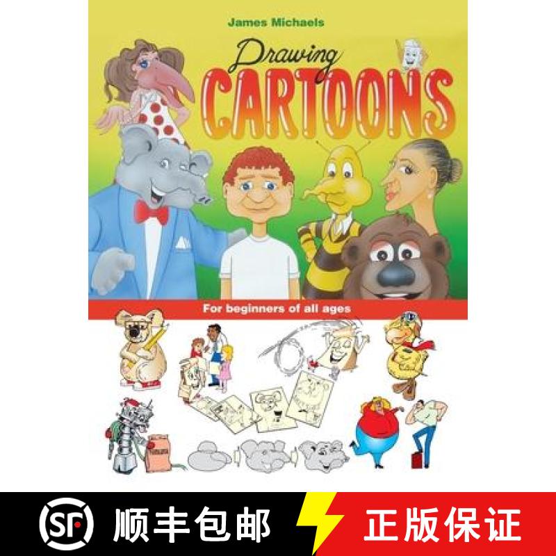 【3-4周达】James Michaels Drawing Cartoons: For beginners of all ages [9781734216073]