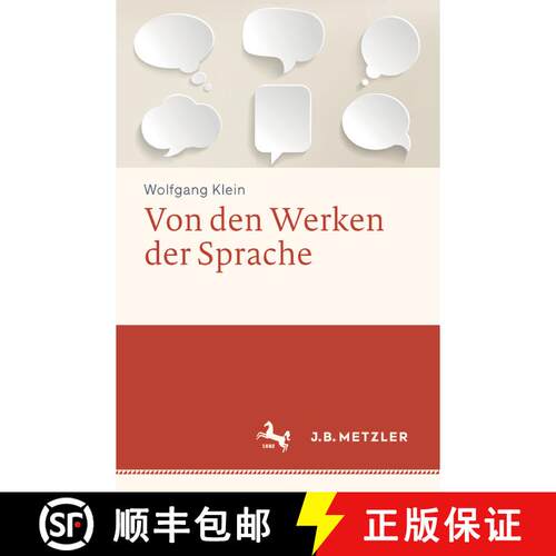 【3-4周达】精装 Von den Werken der Sprache [9783476026033]