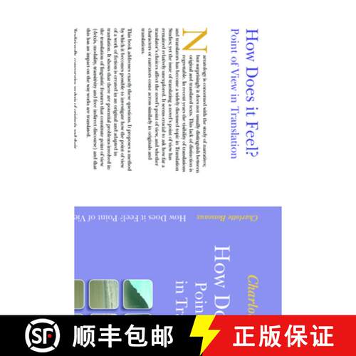 预订 How Does It Feel? Point of View in Translation: The Case of Virginia Woolf Into French [9789042022027]