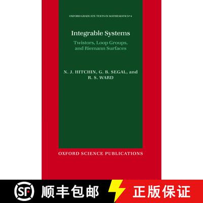 【3-4周达】精装 Integrable Systems: Twistors, Loop Groups, and Riemann Surfaces [9780198504214]