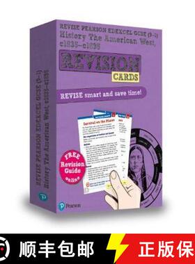【3-4周达】Pearson REVISE Edexcel GCSE History American West Revision Cards (with free online Revisio... [9781292257402]