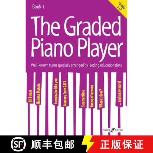 【3-4周达】The Graded Piano Player, Bk 1: Well-Known Tunes Specially Arranged by Leading Educationali... [9780571539406]