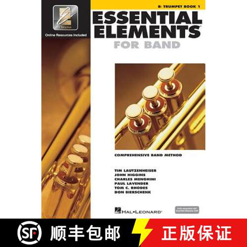 【3-4周达】Essential Elements for Band - BB Trumpet Book 1 with Eei (Book/Online Audio) [With CDROM] [9780634003202]