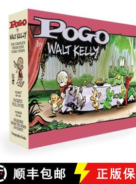 【3-4周达】Pogo the Complete Syndicated Comic Strips Box Set: Vols. 7 & 8 : Pockets Full of Pie & Hij... [9781683964919]