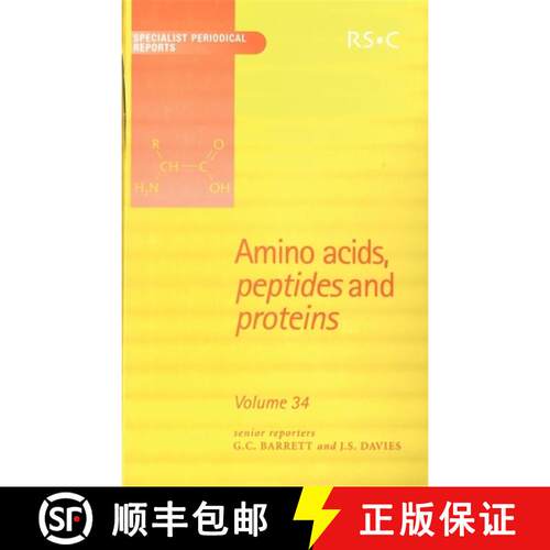【3-4周达】精装 Amino Acids, Peptides and Proteins : Volume 34 [9780854042425]
