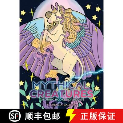 【3-4周达】Mythical Creatures Coloring Books for Adults: Legendary Beasts and Monsters from Folklore [9781989790366]