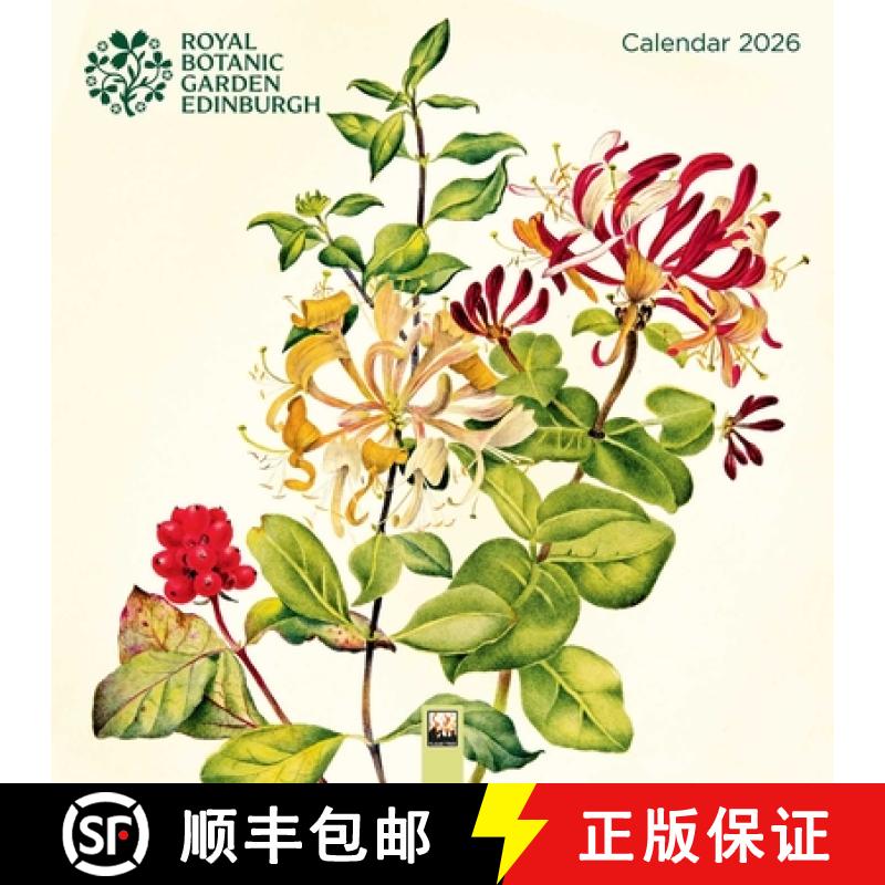 【2-3周达】Royal Botanic Garden Edinburgh Wall Calendar 2026 (Art Calendar) [9781835623961]