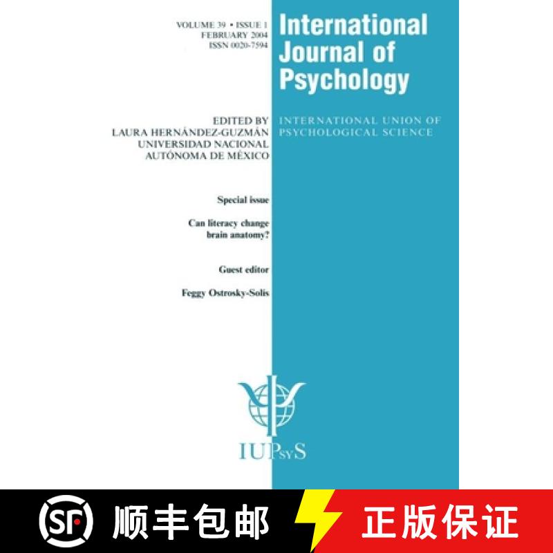 【3-4周达】Can Literacy Change Brain Anatomy?: A Special Issue of the International Journal of Psycho... [9781841699684]