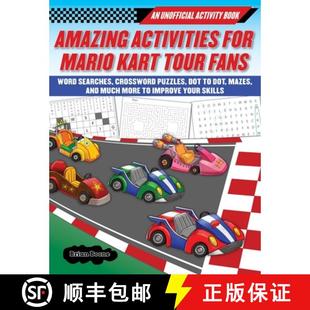 Mario Activity Kart Tour Activities Fans 9781510763050 Word Searches... Amazing for Unofficial Book 4周达
