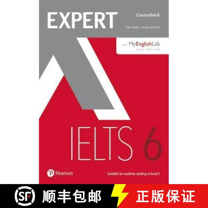 【3-4周达】Expert IELTS 6 Coursebook with Online Audio and MyEnglishLab Pin Pack: - Expert IELTS 6 Co... [9781292134833]