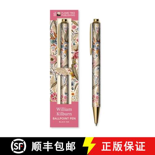 【3-4周达】William Kilburn: Marble End Paper Boxed Decorative Ballpoint Pen [9781835622353]