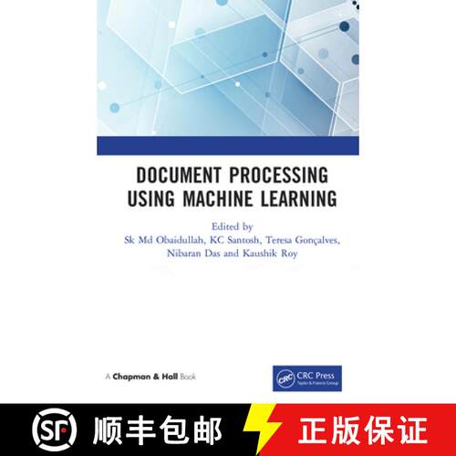 【3-4周达】精装 Document Processing Using Machine Learning [9780367218478]