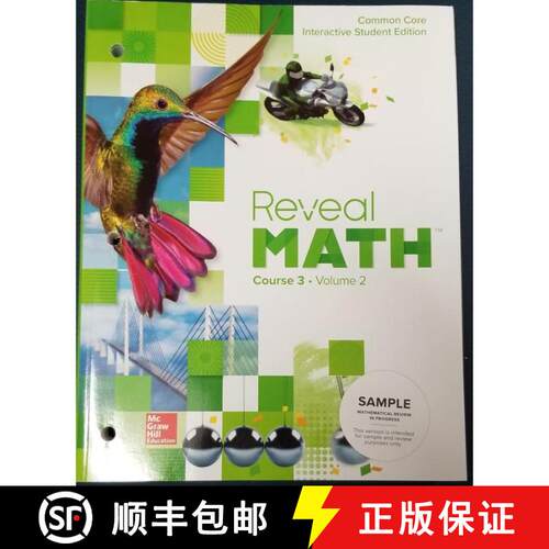 精装 Reveal Math Course 3, Interactive Student Edition, Volume 2 [9780078997181]