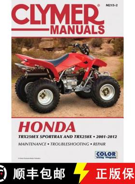 【3-4周达】Honda TRX250 Sportrax Series ATV (2001-2012) Service Repair Manual [9781599696430]