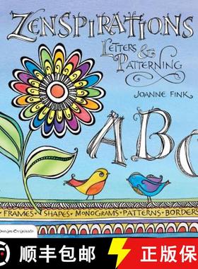 【3-4周达】Zenspirations: Letters & Patterning [9781574216998]