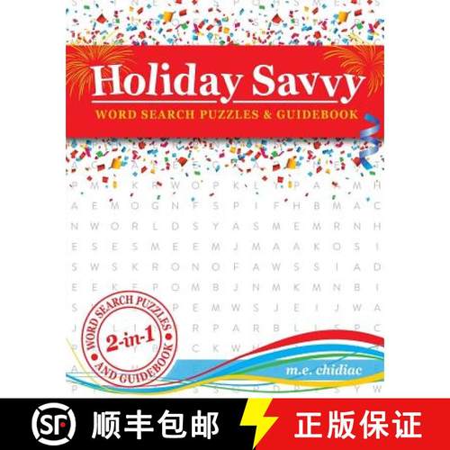 预订 Holiday Savvy: Word Search Puzzles & Guidebook [9780996500258]