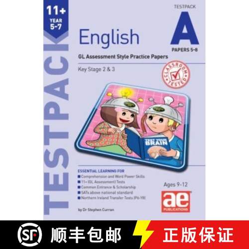 【3-4周达】11+ English Year 5-7 Testpack A Papers 5-8: GL Assessment Style Practice Papers [9781910107478]