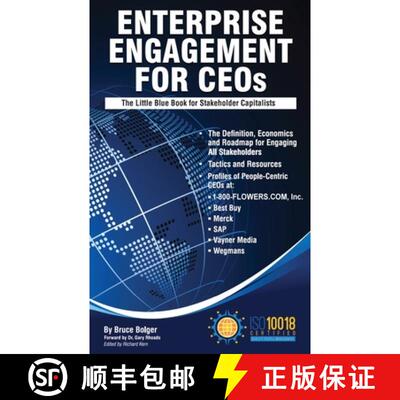 【3-4周达】Enterprise Engagement for CEOs: The Little Blue Book for People-Centric Capitalists [9780991584352]