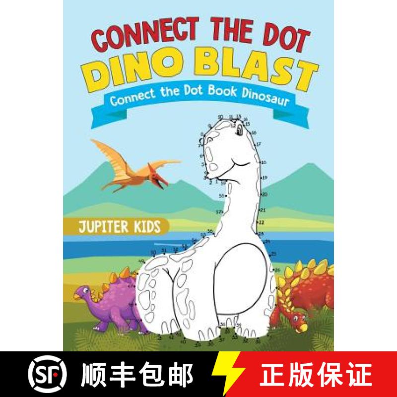 【3-4周达】Connect the Dot Dino Blast - Connect the Dot Book Dinosaur [9781541935686]