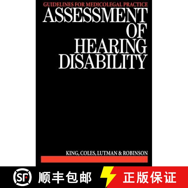 【3-4周达】Assessment Of Hearing Disability - Guidelines For Medicolegal Practice [Wiley公共健康] [9781870332040]