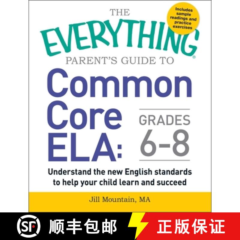 【3-4周达】The Everything Parent's Guide to Common Core Ela, Grades 6-8: Understand the New English S... [9781440590597]