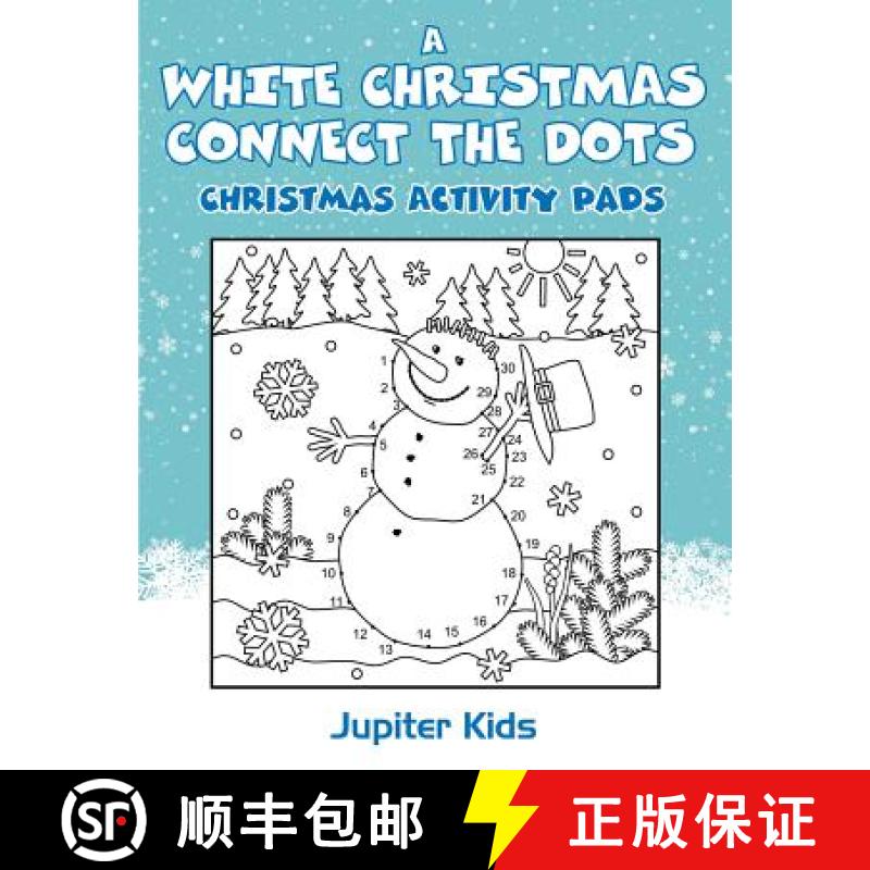 【3-4周达】A White Christmas Connect The Dots: Christmas Activity Pads [9781683053804]