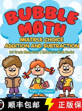 【3-4周达】Bubble Math Multiple Choice Addition and Subtraction - 1st Grade Math Book | Children's Ma... [9781541926196]