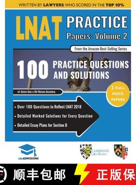 预订 LNAT Practice Papers Volume 2: 2 Full Mock Papers, 100 Questions in the style of the LNAT, Detai... [9781912557325]