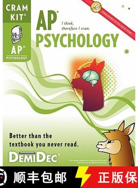 预订 AP Psychology Cram Kit: Better than the textbook you never read. [9781936206148]